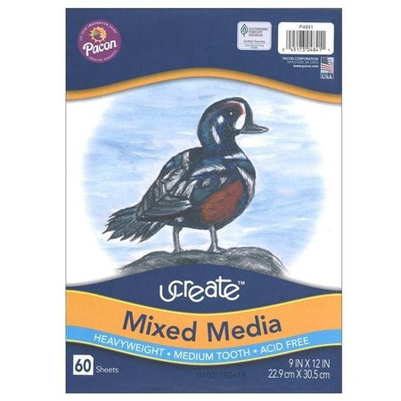 PACON CORPORATION Pacon PAC4841-6 9 x 12 in. Art 1st Multi Media Art Paper - Pack of 6 PAC4841-6